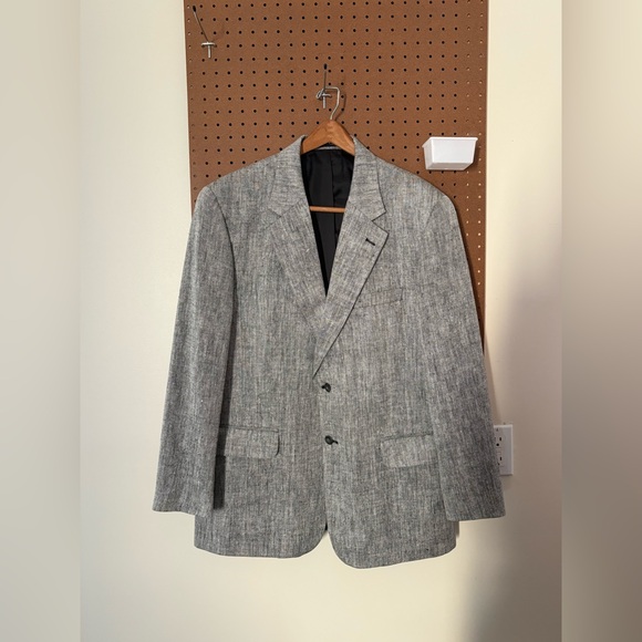 Savile Row Men's Silk Hopsack Blazer Jacket （ 42 R ）